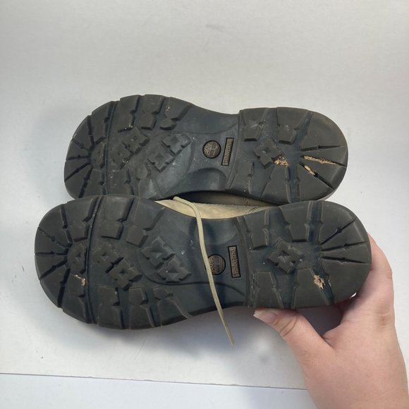 Timberland Mens Oxford lace up tan Dress Shoes 7 - Picture 9 of 10